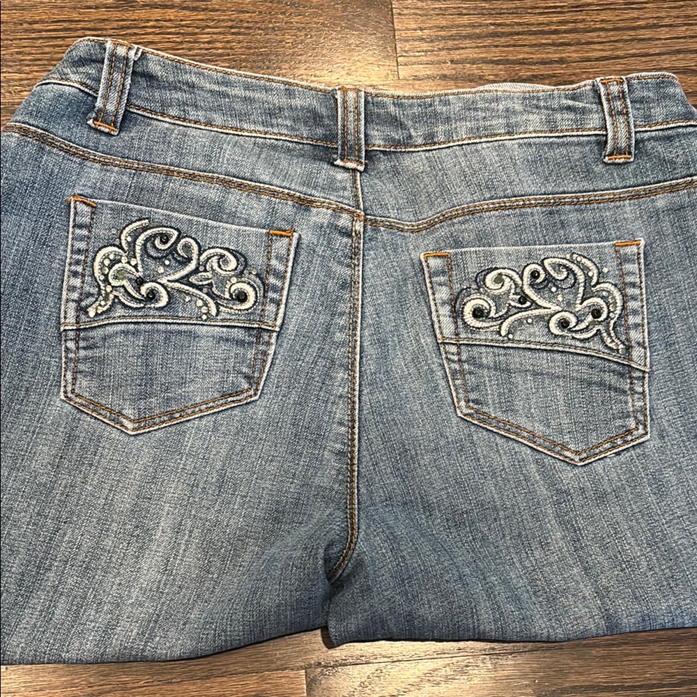 Baccini Blue Cropped Jeans shorts